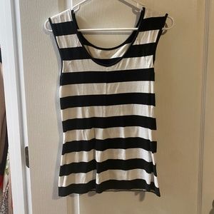 Express black/white tank